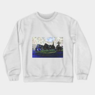 Clonmacnoise Abbey ruins in County Offaly in Ireland Crewneck Sweatshirt